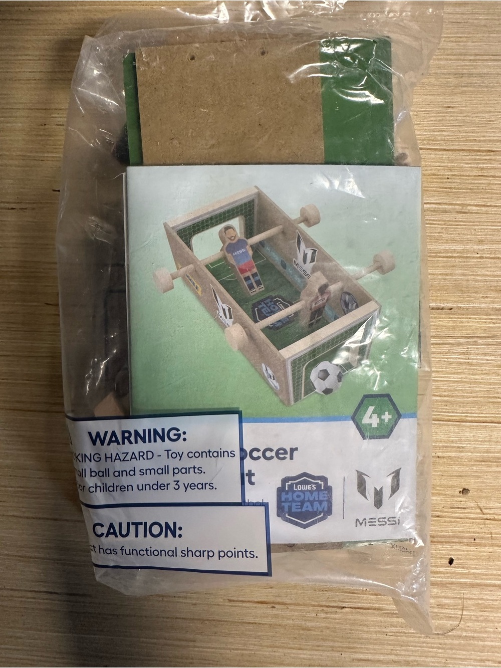 Wooden Tabletop Soccer Playset - Green - Messi Collection